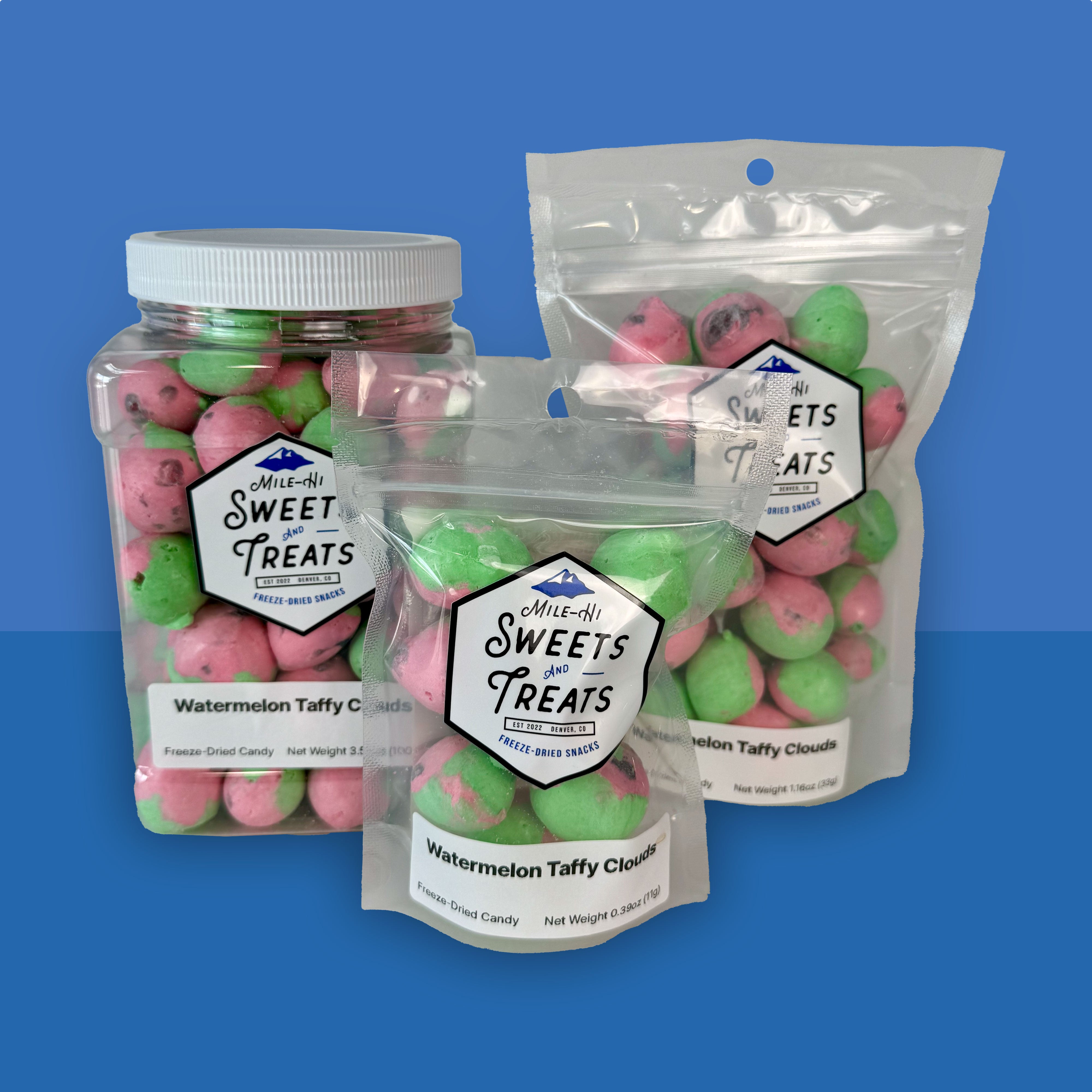 Watermelon Taffy Clouds